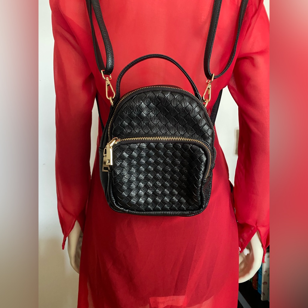 Black Mini Backpack.
